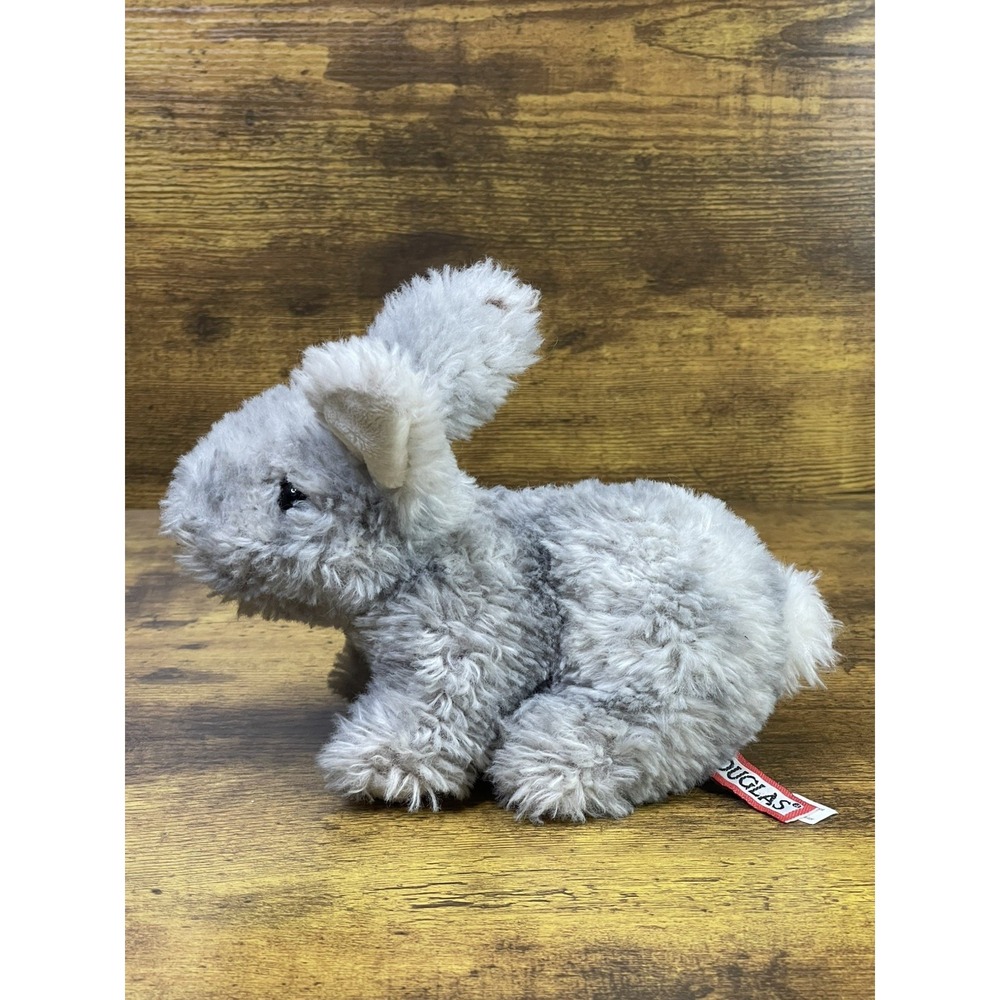 Douglas Cuddle Toys Tyler Gray Bunny Realistic‎ Stuffed Plush Rabbit